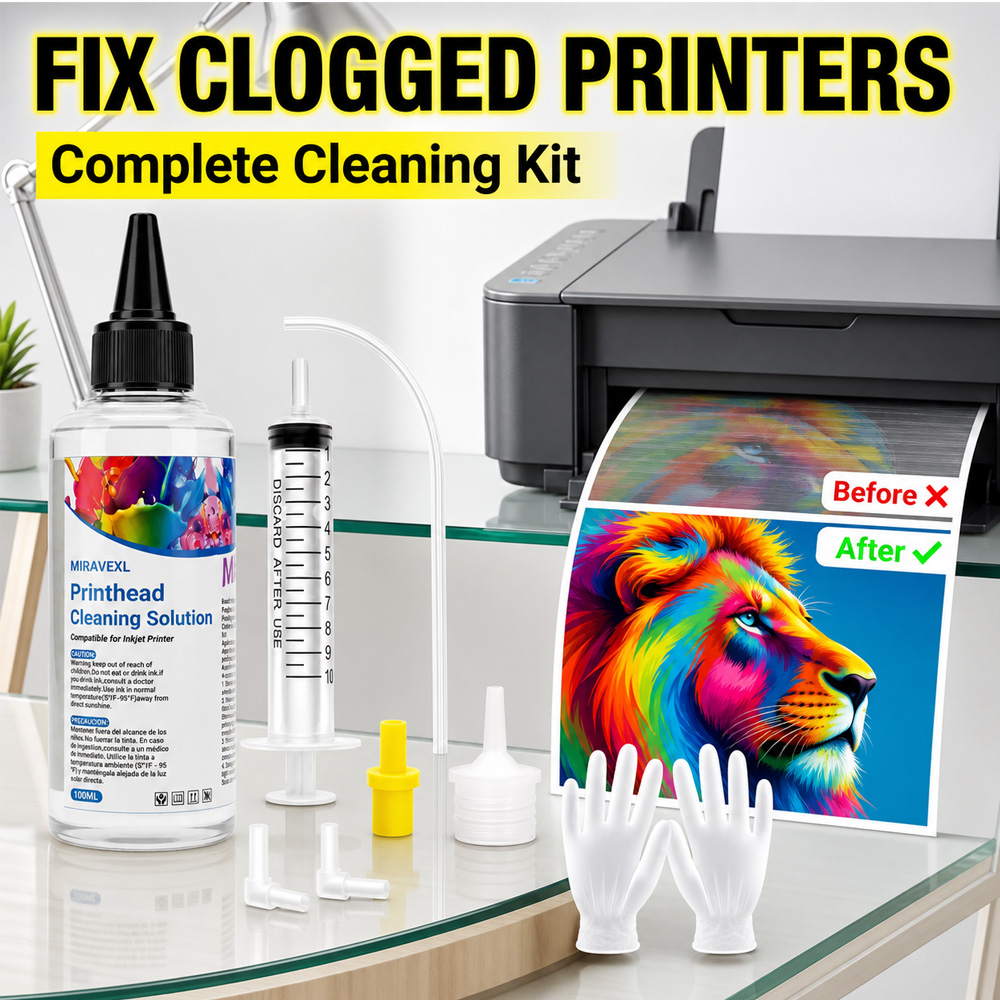 Print Head Cleaning Kit - Solución de Limpieza para Cabezales de