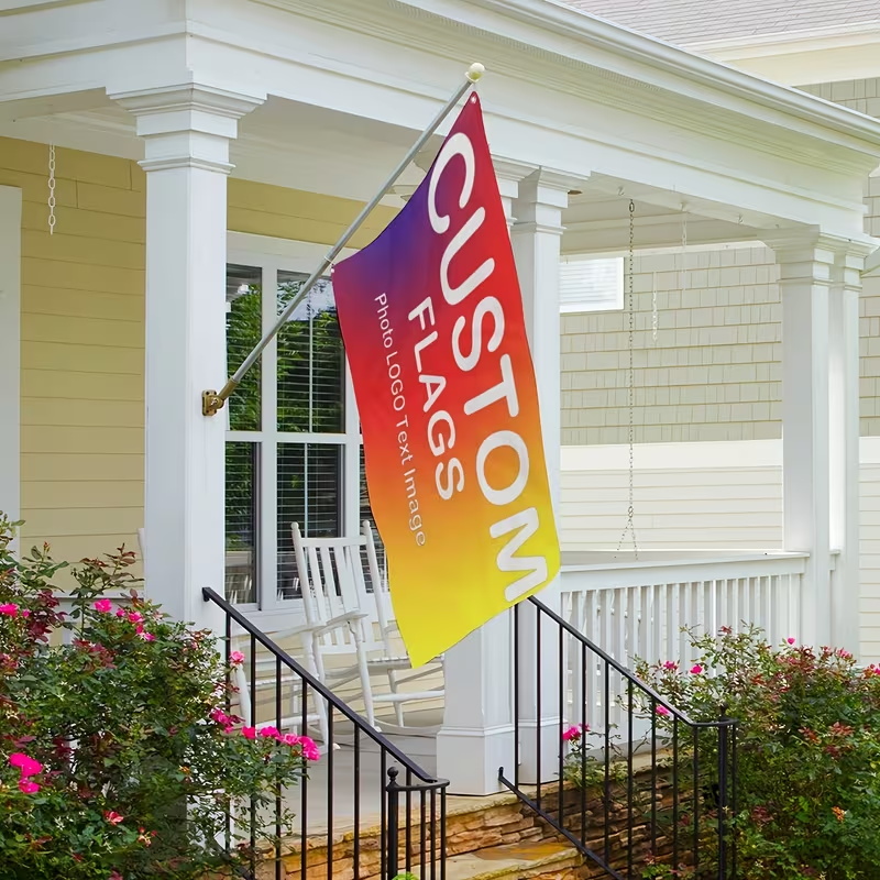 Bandera Personalizada con Logo - Commercial Printing Shop reseña y precio