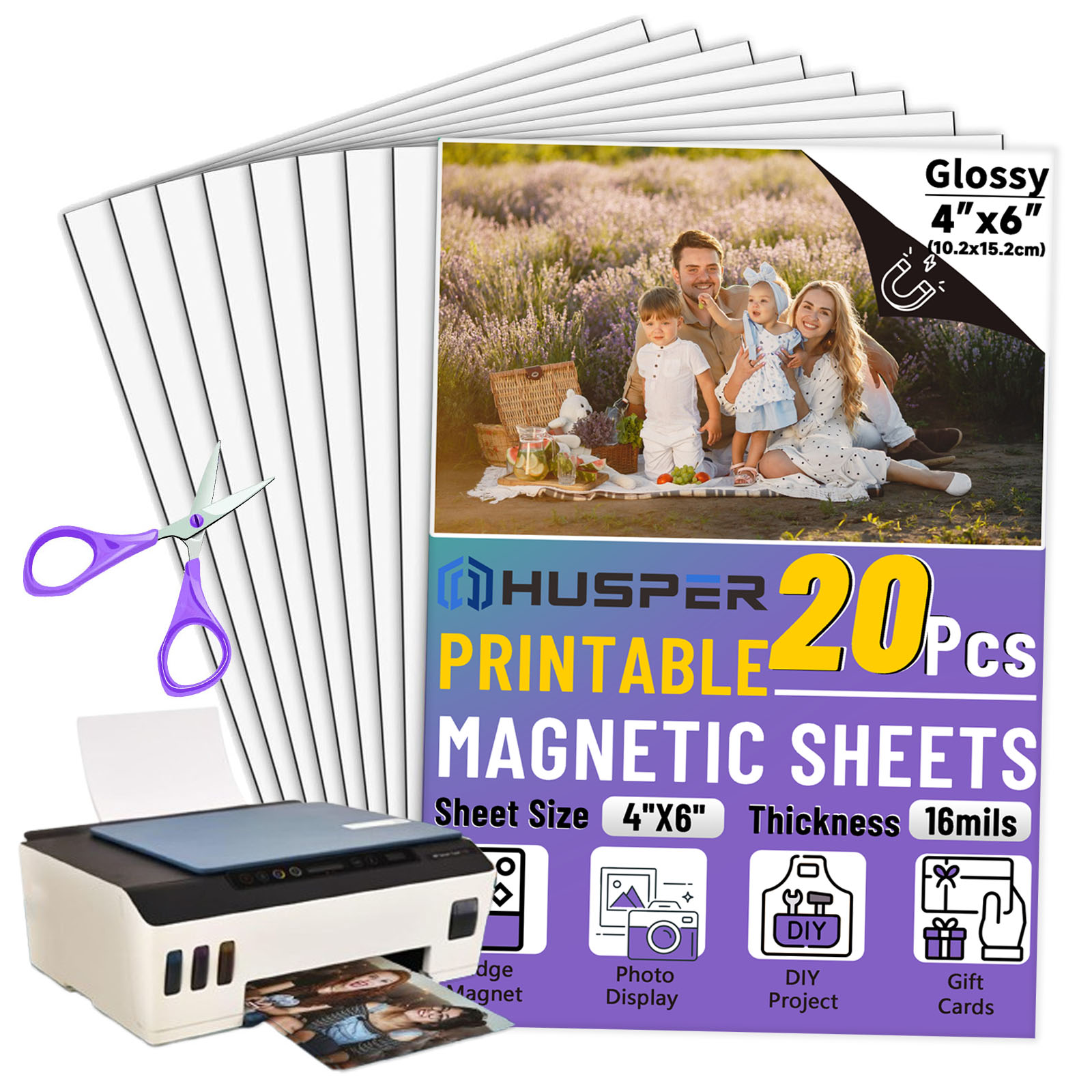 10/20 hojas 4R hojas magnética - Commercial Printing Paper reseña y precio